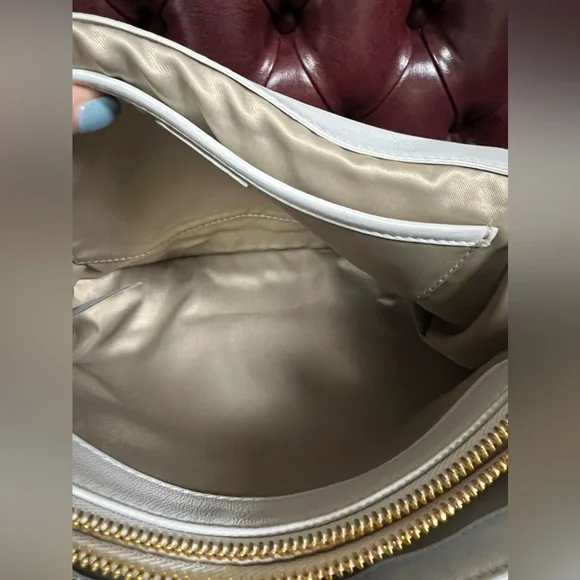 Versace Purple Micro Vanitas Flap Shoulder Bag with Chain - Picture 10 of 16